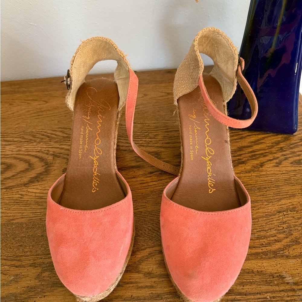 Coral Suede Women's Heels